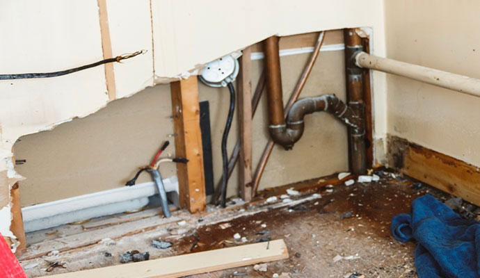 Broken main water line