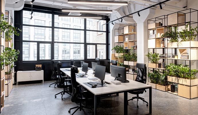 Clean commercial space
