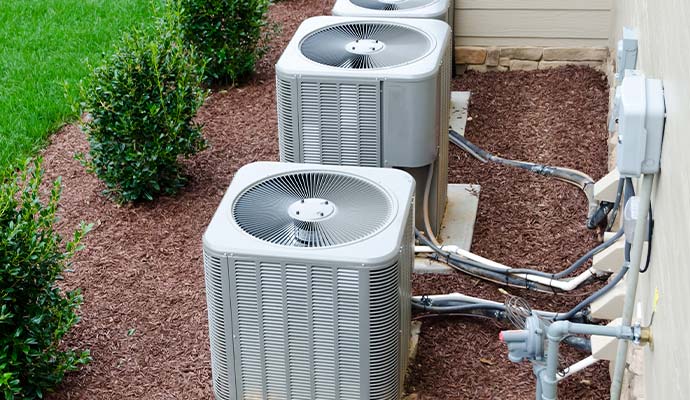 Discharged HVAC line