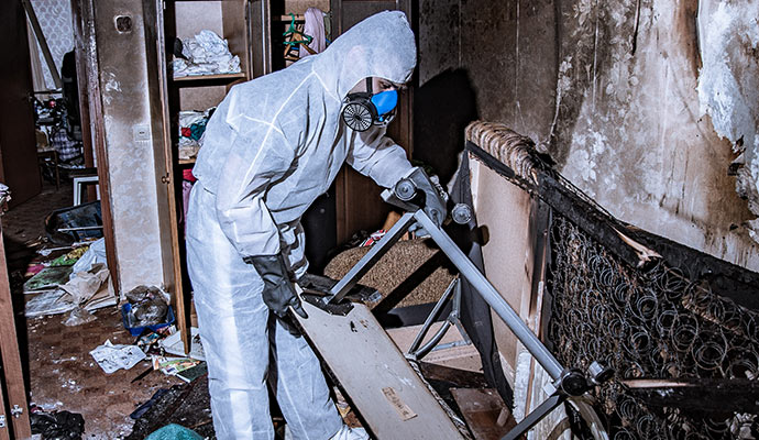 Fire damage restoration