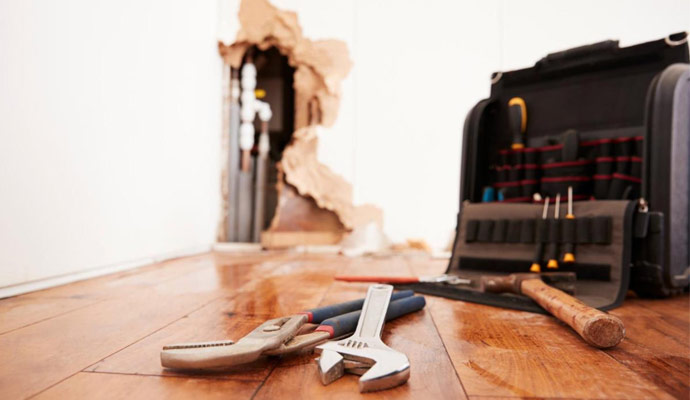 Water Damaged Hardwood Floor Repair